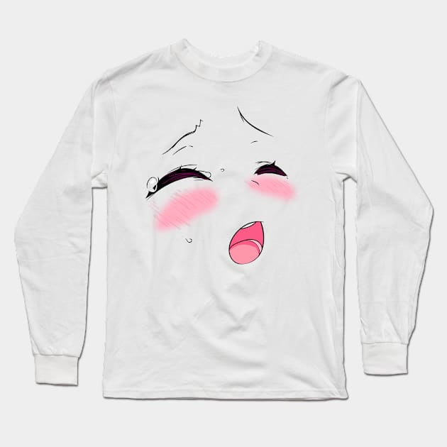 Ahegao Long Sleeve T-Shirt by Bongonation